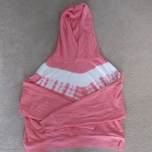 SO pink tie dye hoodie